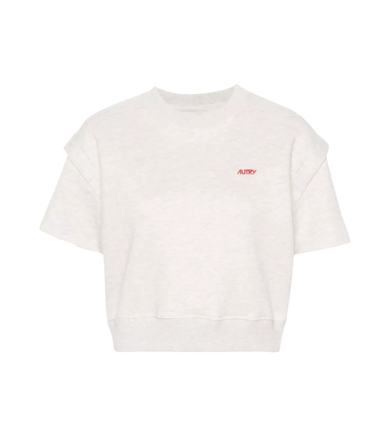   Autry International  Meliertes Cropped T-Shirt MELANGE MELANGE