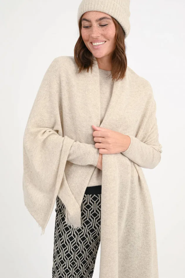 Cashmere-Tuch in Hellbeige