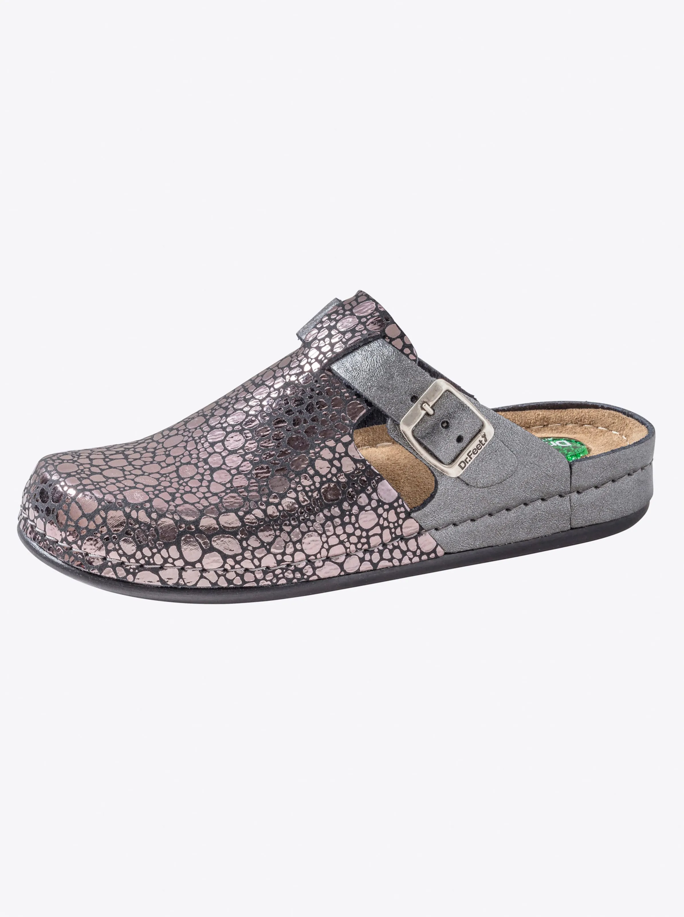 Dr. Feet Pantolette in anthrazit