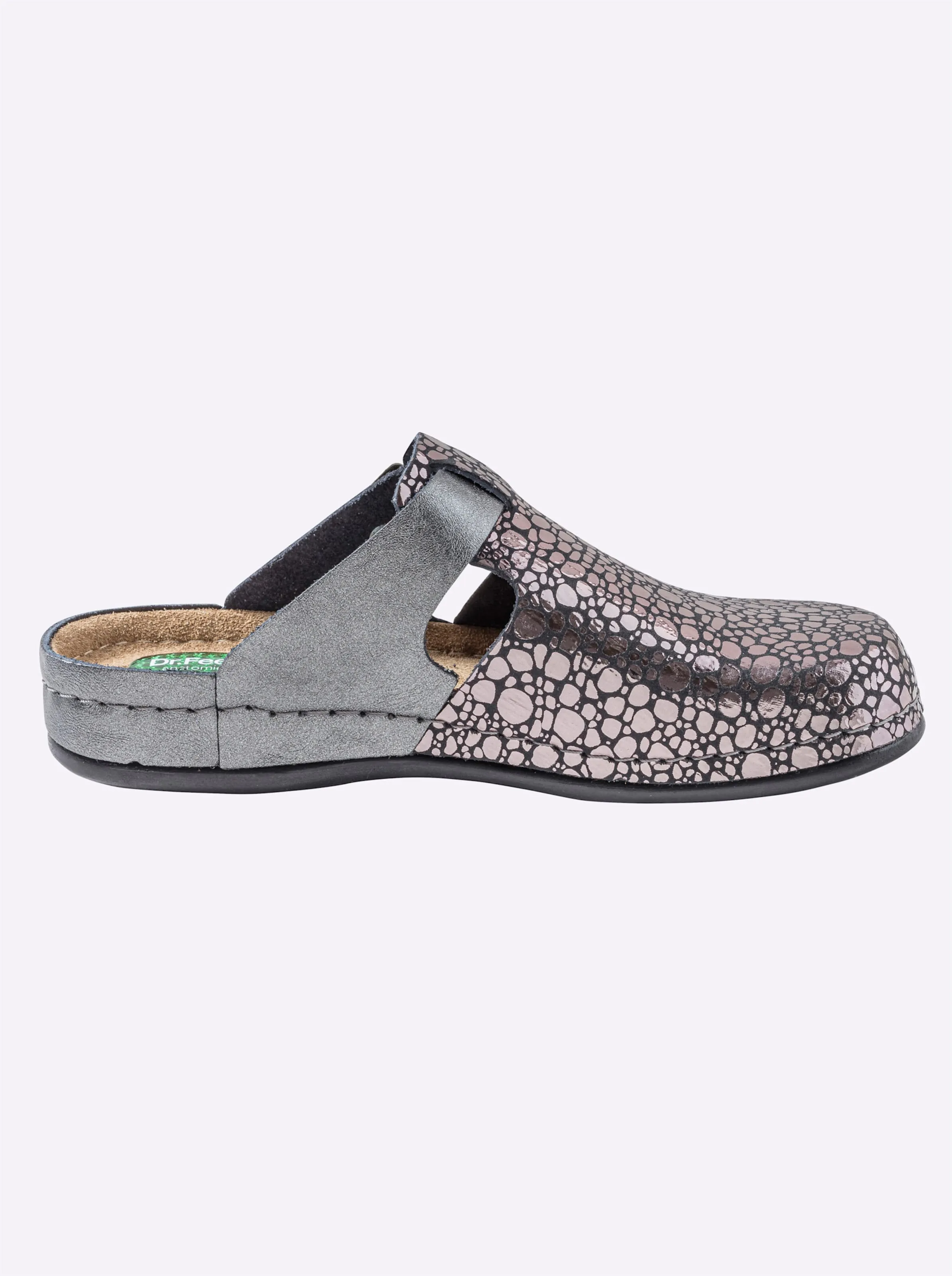 Dr. Feet Pantolette in anthrazit