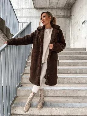 Heidi-Mode | Langer Mantel aus Lammfell