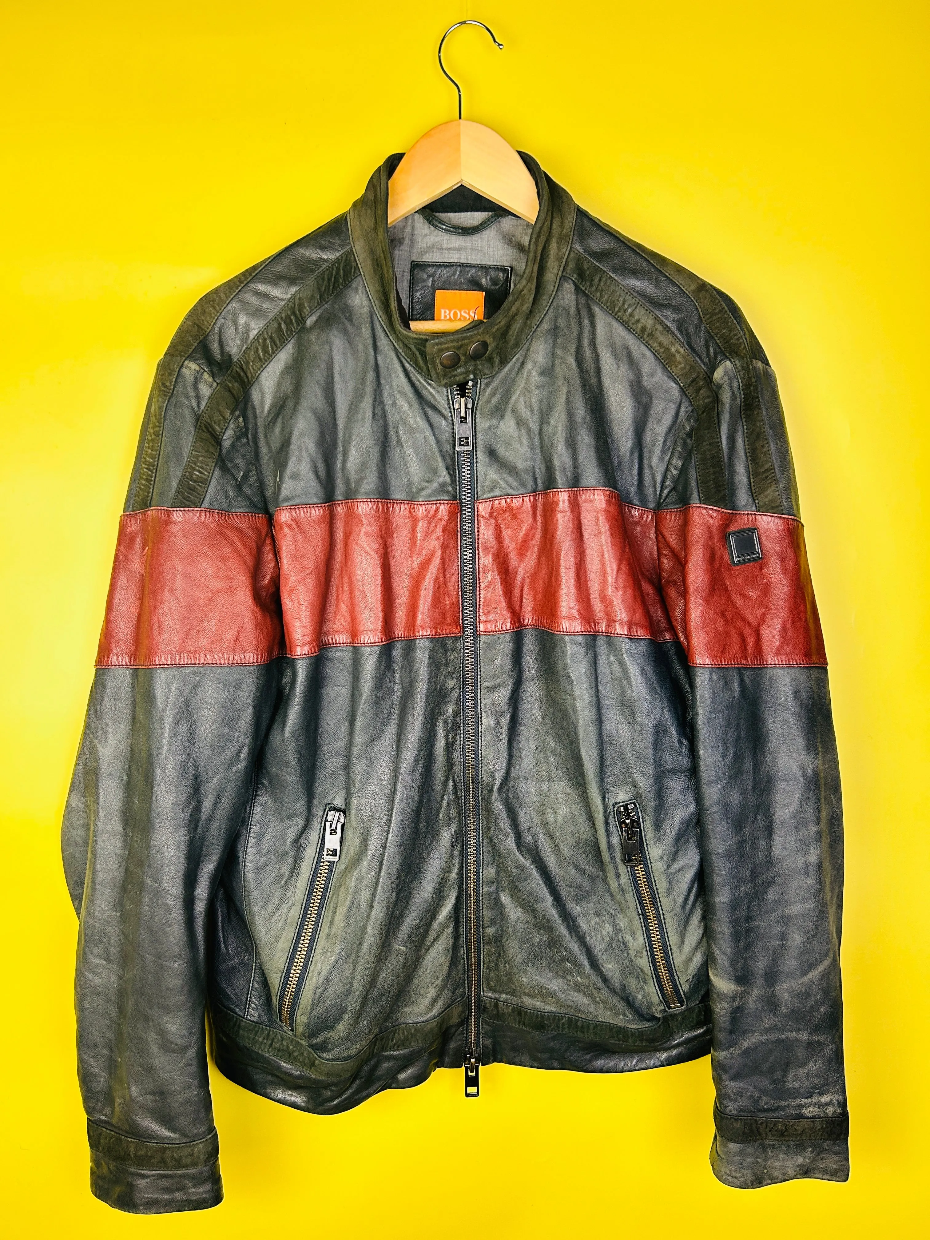 M Vintage Boss Lederjacke