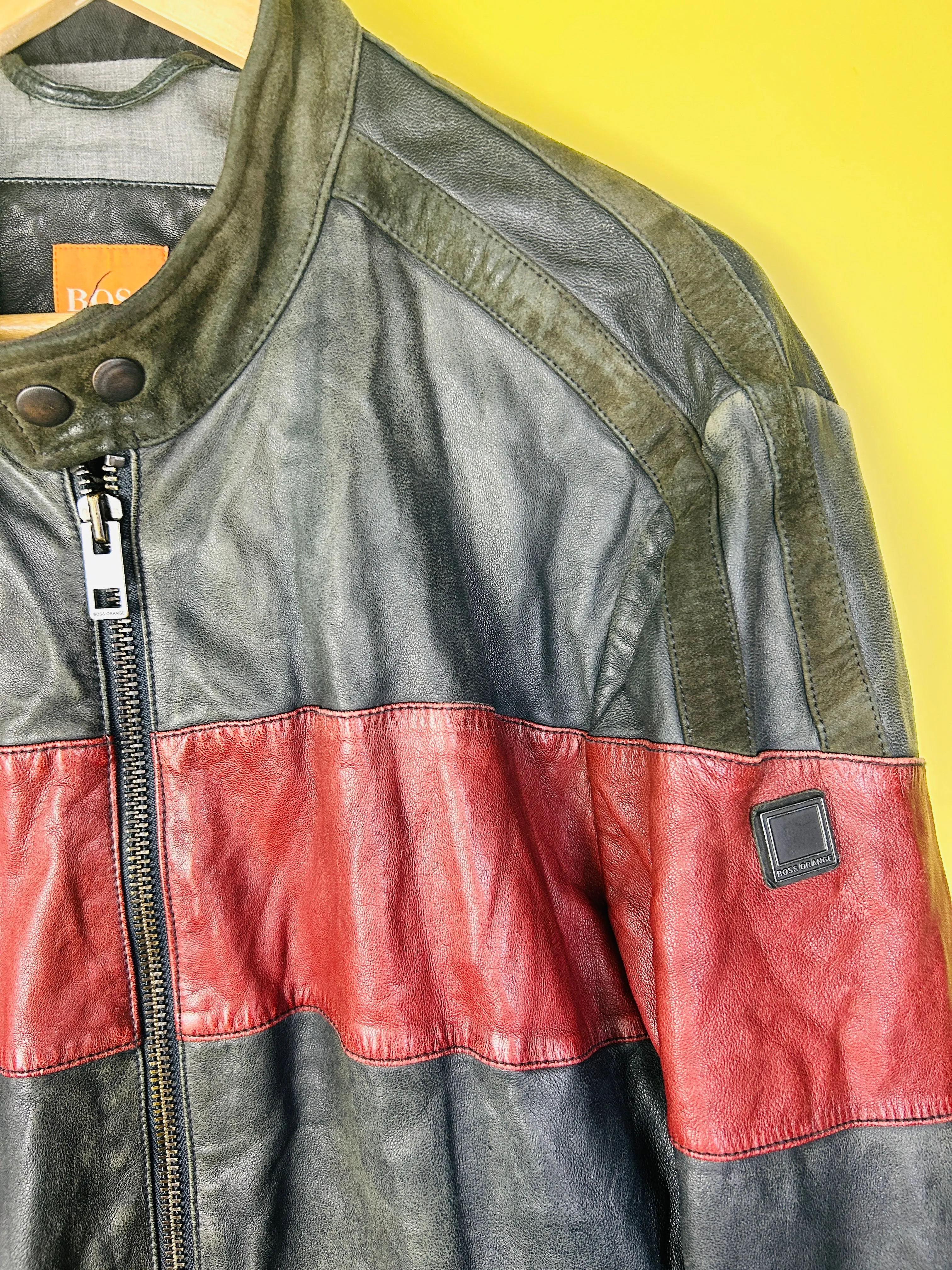M Vintage Boss Lederjacke