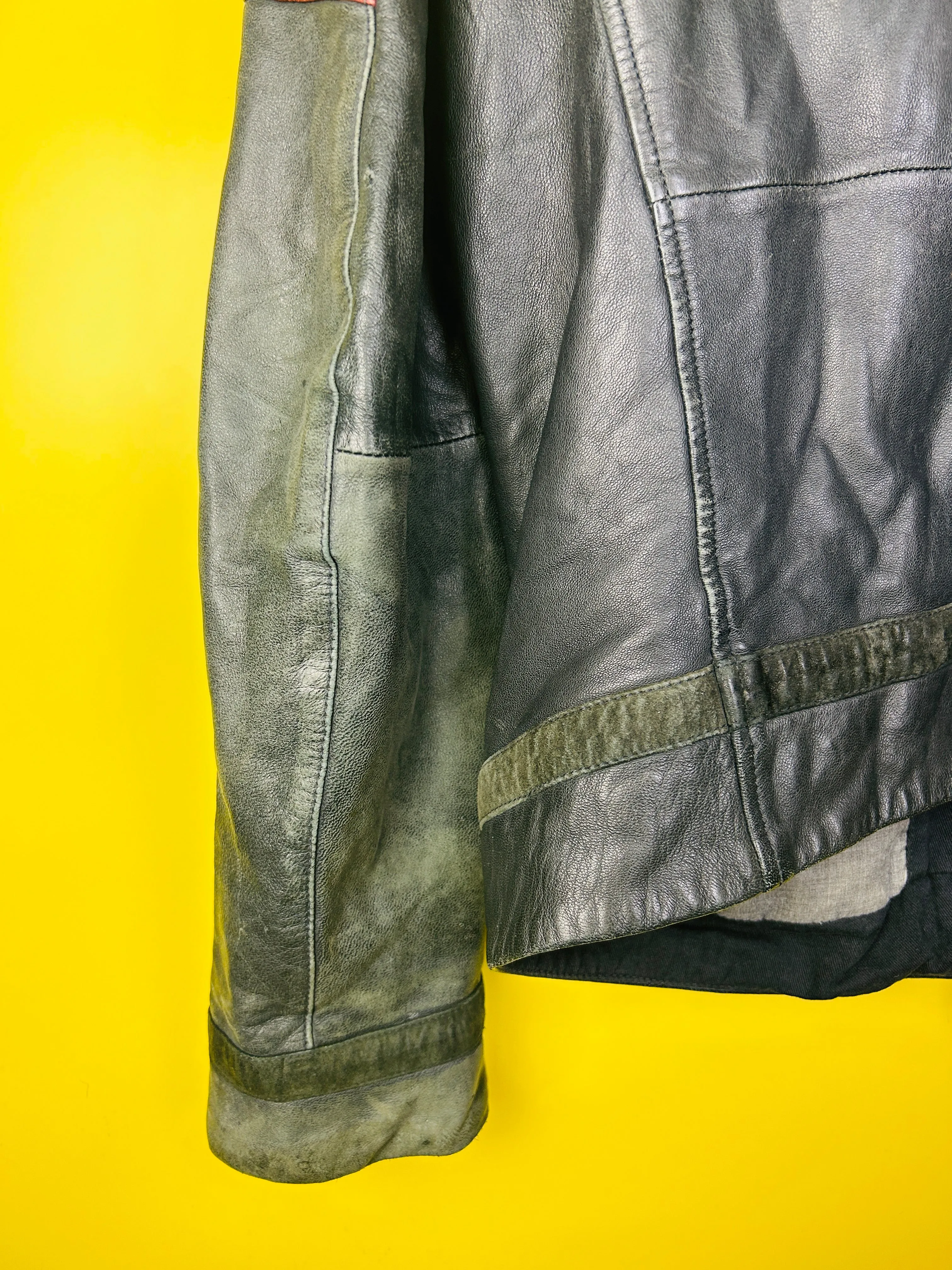 M Vintage Boss Lederjacke