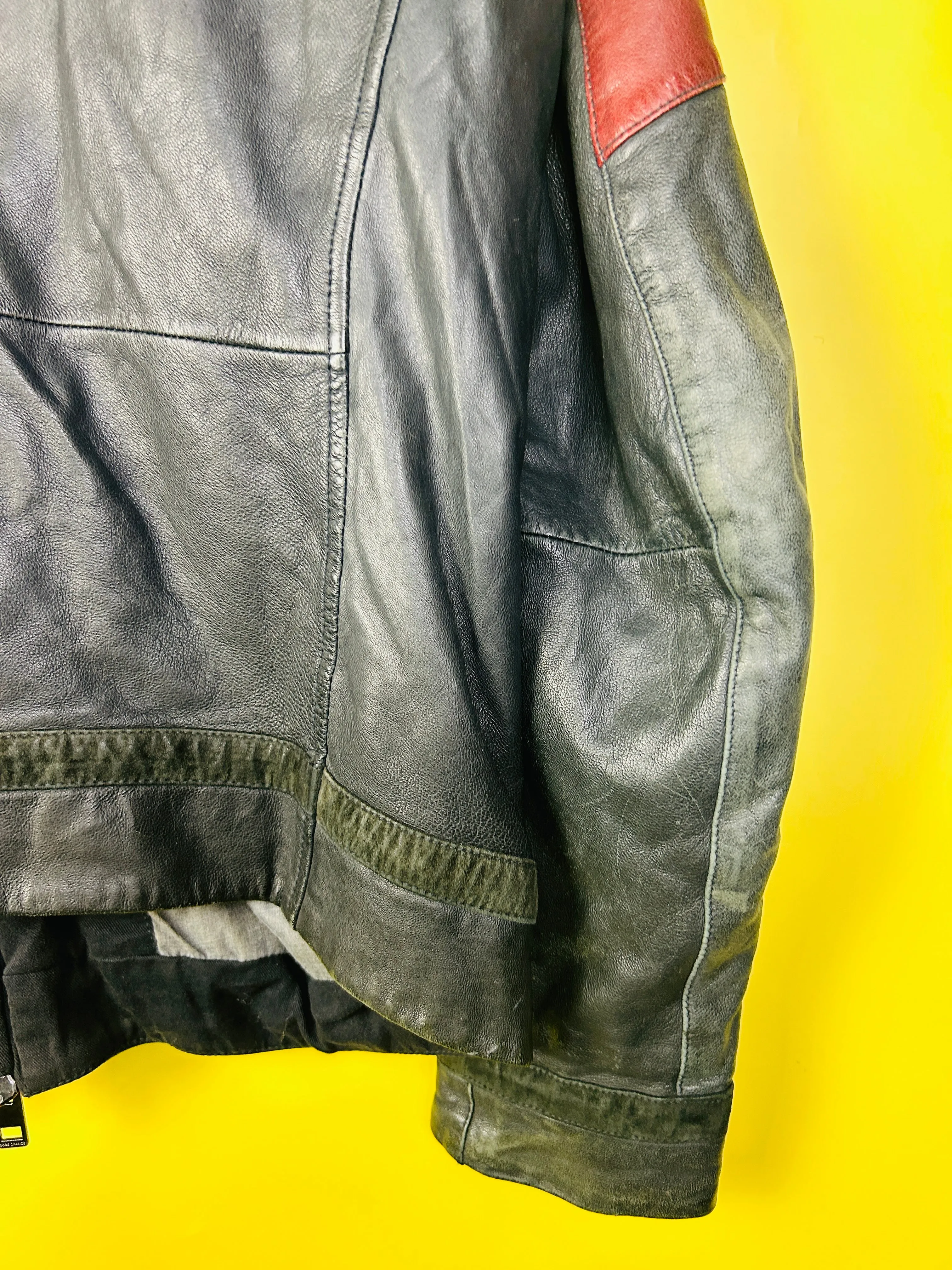 M Vintage Boss Lederjacke