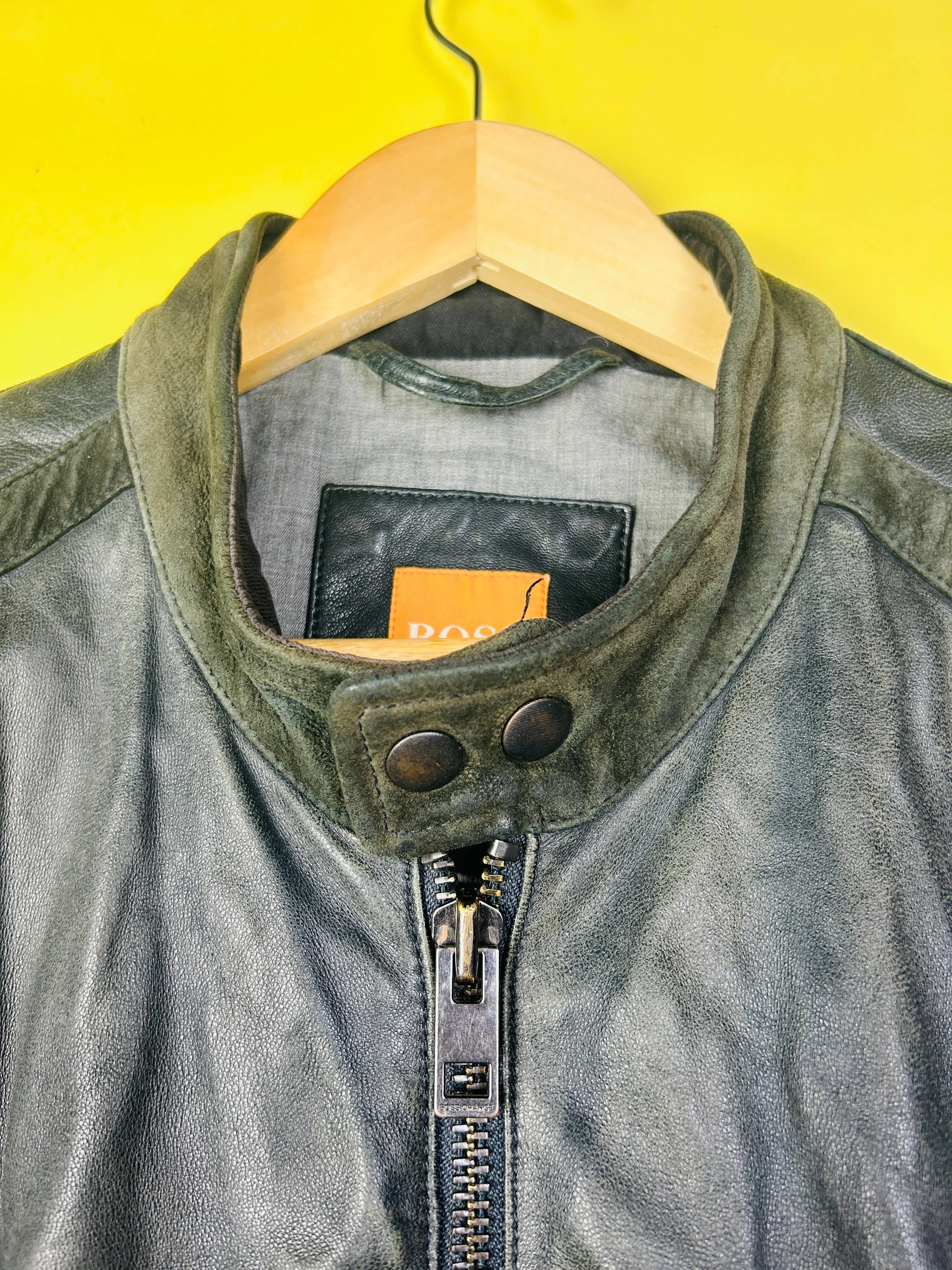 M Vintage Boss Lederjacke