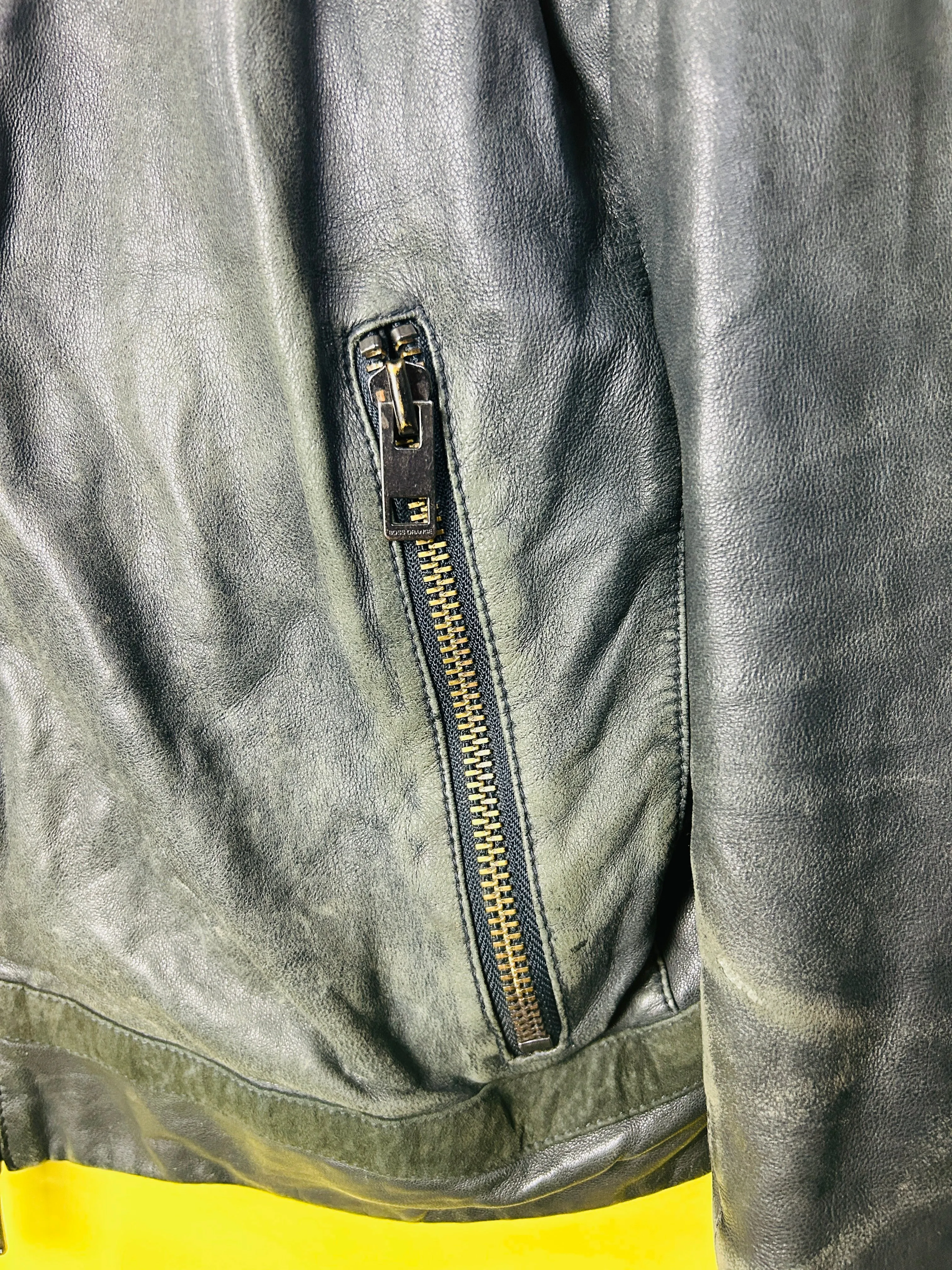 M Vintage Boss Lederjacke