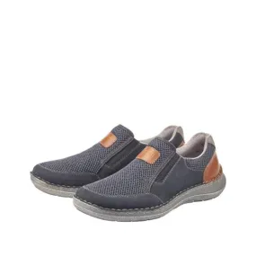 Rieker Antistress Herren Schlupfschuh Slipper blau S12 03053-14