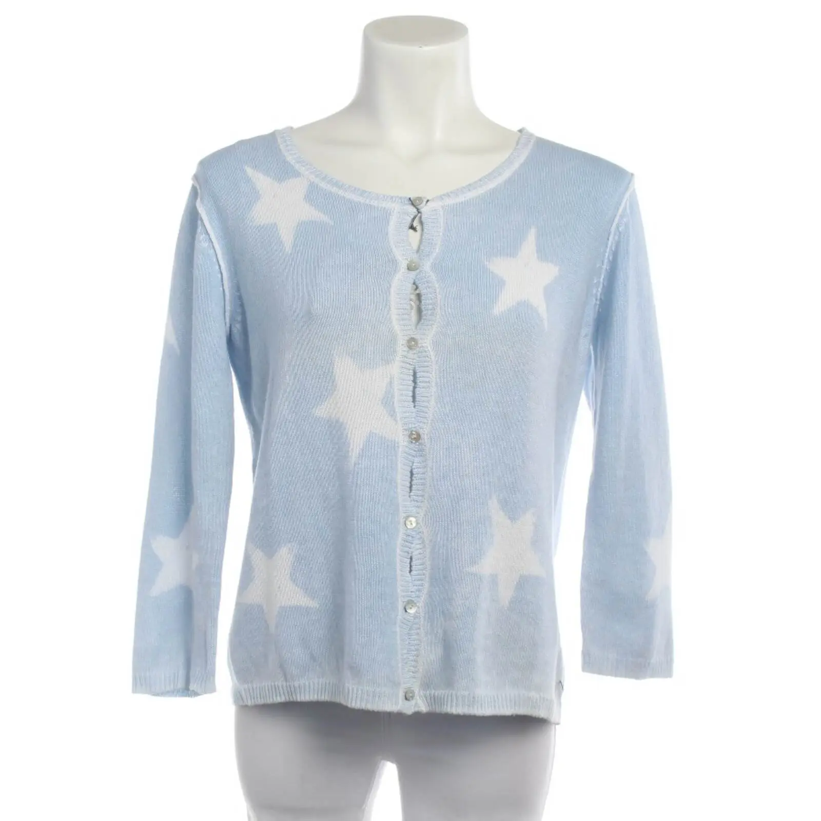 Strickjacke 38 Hellblau
