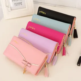 Sweet Bowknot Cat Pendant Wallet For Women