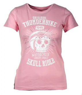 Thunderbike Kinder T-Shirt Skull Rider rosa